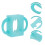 2 Pcs Silicone Feeding Bottle Handle For Universal Wide Mouth 11