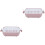 2Pcs Multifunctional Washing Basket Double Layer Draining Rack Pink 3