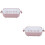 2Pcs Multifunctional Washing Basket Double Layer Draining Rack Pink 6