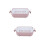2Pcs Multifunctional Washing Basket Double Layer Draining Rack Pink 7
