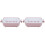2Pcs Multifunctional Washing Basket Double Layer Draining Rack Pink 2