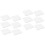 36 Pcs White Boards Anti Pressure Pads Smooth Absorption Brick 4