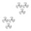 6 Pcs 16 Inch Plastic 3 Leaves Fan Replacement With Nut Covers 10