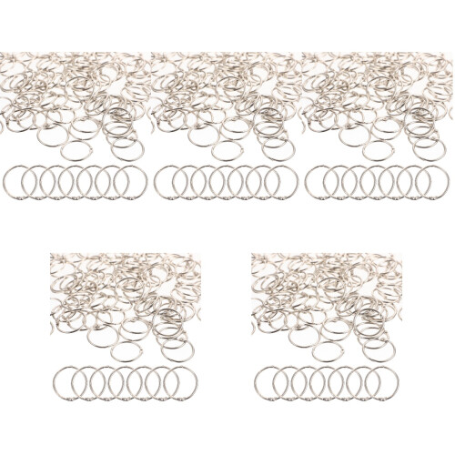 500 Pcs Reusable Binder Rings Wear-Resistant Multi-Function Key Rings 2