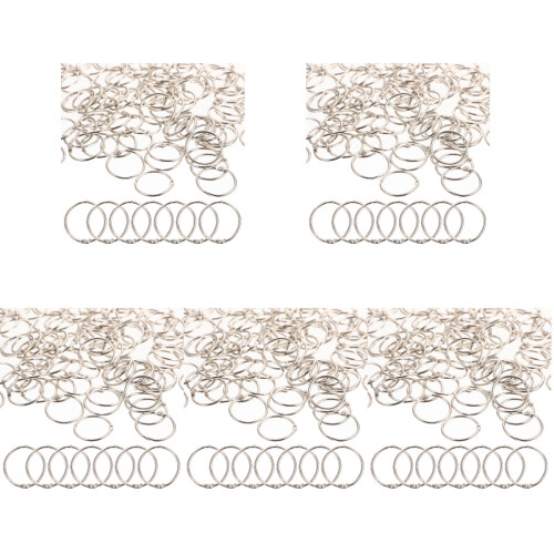500 Pcs Reusable Binder Rings Wear-Resistant Multi-Function Key Rings 1