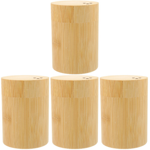 4Pcs Bamboo Toothpick Box Fruit Picks Dispenser Portable Holder 1