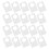 1000Pièces Tags Suspendus Blancs PVC Pet Auto-Adhésifs Pour 3