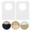 1000Pièces Tags Suspendus Blancs PVC Pet Auto-Adhésifs Pour 11