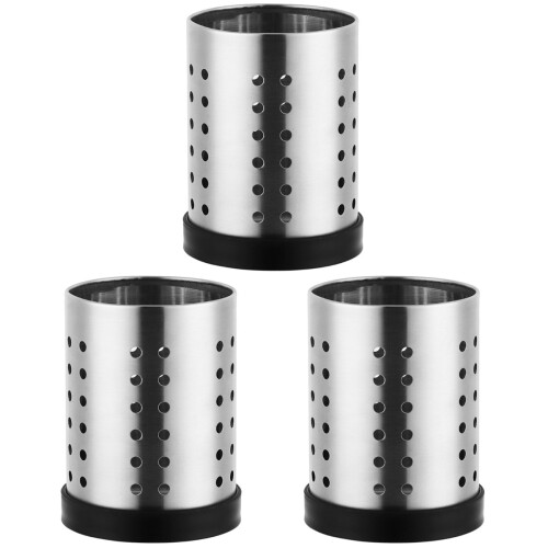 3Pcs Stainless Steel Chopsticks Holder With Removable Base 1