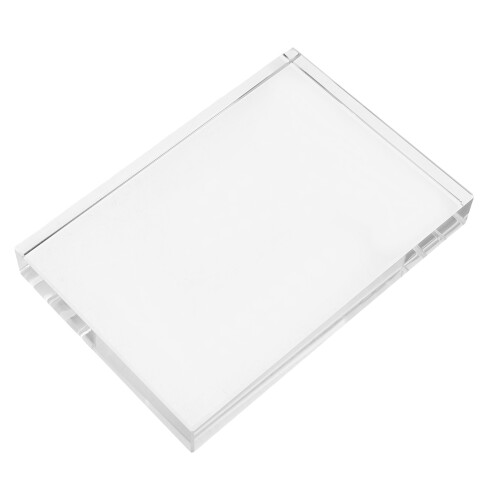 quadratischer glasbaustein briefbeschwerer klar für z