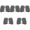 10 Pcs Silicone Skillet Handle Covers Pot Grip Sleeves 5