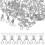 400 Pcs Copper Spring Collar Hook And Eye Closure For Clothing 1