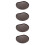 4Pcs Wood Tabletop Serving Plate And Cutting Board 10