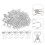 400 Pcs Copper Spring Collar Hook And Eye Closure For Clothing 9