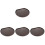 4Pcs Wood Tabletop Serving Plate And Cutting Board 4