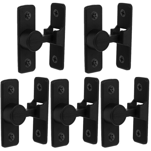 5Pcs Adhesive Barn Gate Door Lock Right Angle Luminous Safety Latch 1