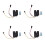 4Pcs Electronic Rotary Latch Waterproof Lock For Logistics Cabinet 9