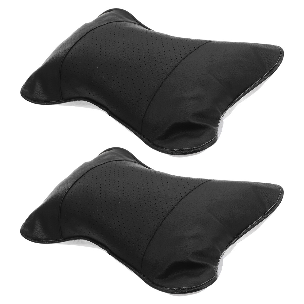 2Pcs Car Neck Pillow For Drivers: Ergonomic Headrest With Strap 031409047310