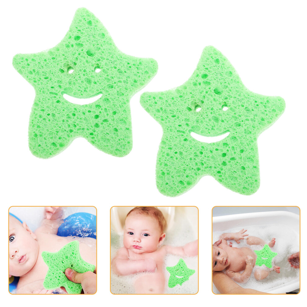 Iplusmile 12 Pcs Star Shaped Bath Sponge Exfoliating Body Scrubber