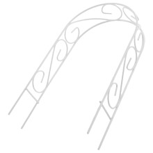 2Pcs White Mini Wedding Arch Iron Fairy Garden Accessories Decor