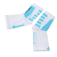 Sports-Heelkrauses Knöchelstütz-Kompressionsstrümpfe Weiß & Blau