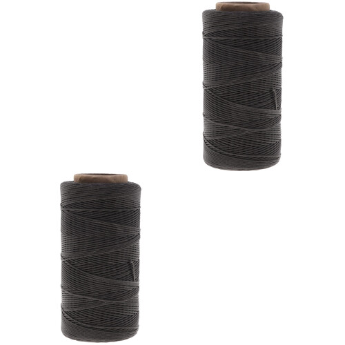 2Pcs 150D 0.8Mm Sewing Wax Thread Hand Stitching Cord 2