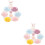 2Pcs Ceramic Egg Trays Cartoon Egg Holders Storage Stands 8