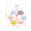 2Pcs Ceramic Egg Trays Cartoon Egg Holders Storage Stands 10