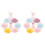 2Pcs Ceramic Egg Trays Cartoon Egg Holders Storage Stands 4