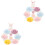 2Pcs Ceramic Egg Trays Cartoon Egg Holders Storage Stands 5