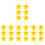 24 Pcs Cartoon Shape Rubber Tennis Racket Damper 4