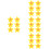 24 Pcs Cartoon Shape Rubber Tennis Racket Damper 8