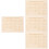 4Pcs Wood Braille Board For Blind Teaching Aid 8