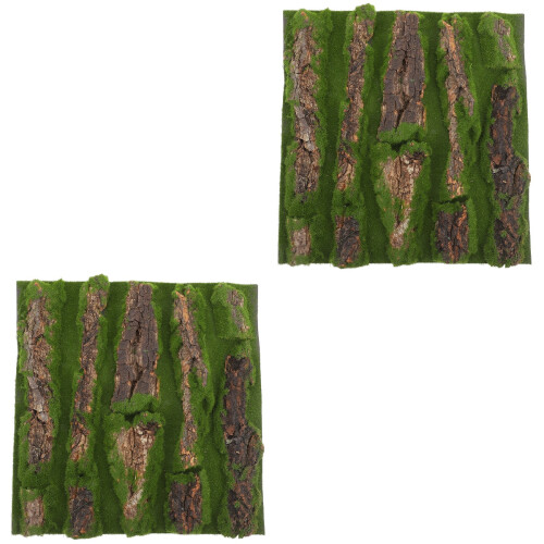 2Pcs Simulate Bark Decoration For Aquarium And Reptile Cage 2