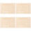 4Pcs Wood Braille Board For Blind Teaching Aid 7