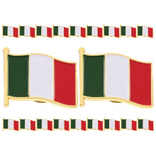 20Stück Italien Flagge Metall Pin Abzeichen