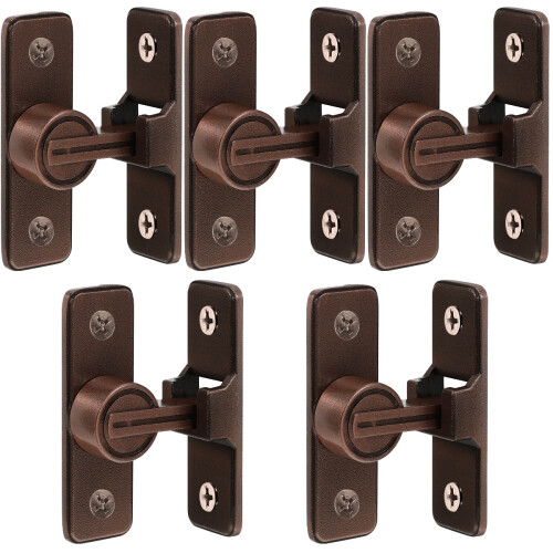 5Pcs Adhesive Barn Gate Door Lock Right Angle Luminous Safety Latch 2