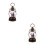 2Pcs Christmas Snow Globes Lantern Table Decor Battery And Usb Powered 7