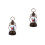 2Pcs Christmas Snow Globes Lantern Table Decor Battery And Usb Powered 6