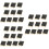 30 Pcs Message Boards Memo Blackboard With Bases 9