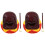 2 Sets Percussion Instrument With Wood Stick Woodblock Buddhist Tool 4