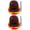 2 Sets Percussion Instrument With Wood Stick Woodblock Buddhist Tool 7