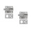 2 Pcs Stainless Steel Door Window Spring Latch Security Lock 8