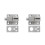 2 Pcs Stainless Steel Door Window Spring Latch Security Lock 5