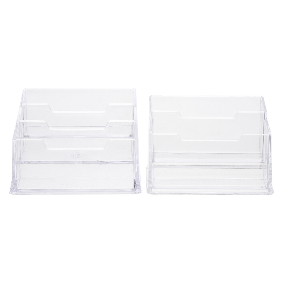 10 Pcs Desktop Business Card Stands Multi-Function Card Boxes-image-OPC-PKX58R9-NEW