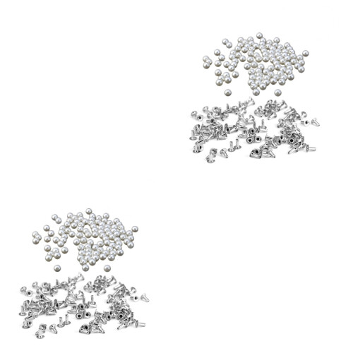 200 Pcs Diy Craft Rivets Studs For Bag Footwear 6mm 2