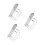 3Pcs Wall Mounted Hair Tool Organizer For Dryer And Styling Tools 6