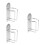3Pcs Wall Mounted Hair Tool Organizer For Dryer And Styling Tools 5