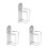 3Pcs Wall Mounted Hair Tool Organizer For Dryer And Styling Tools 4