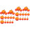 40Pcs Foam Orange Apples Model Fruit Decoration 6
